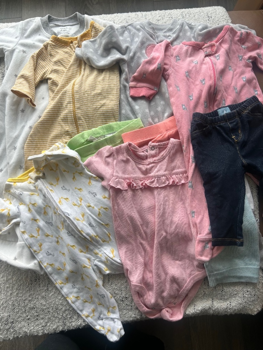 Large bag of baby clothes